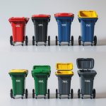 240 Liter Brown Wheelie Bin - At A Discount
