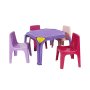 Kiddies Table With Pencil Groove And Holder (Purple)
