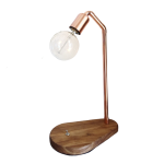 Teardrop Wood Base Table Lamp