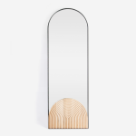 Emerging Creatives Afro Scandi Archway Leaning Mirror - Natural
