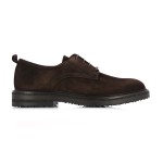 Plain-toe Suede Derby Shoes -t moro