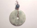 Pi Stone Light Green & Bloodstone Pendant FPI18