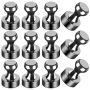 12PCS Strong Fridge Magnet Round Black Refrigerator Magnets Whiteboard