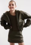 A-line MINI Skirt - Khaki Green