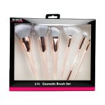Basics Makeup Brush Set Baby Pink 6 Piece