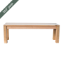 Austick Bench - 2 Seater / South African Pine / Cotton White