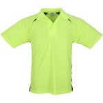 Kids Splice Golf Shirt Lime