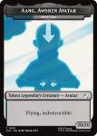 Aang Awoken Avatar - Marit Lage Treasure Double-sided Token Avatar: The Last Airbender: Eternal-legal Tokens - Damaged Foil
