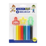 Marlin Kids Modelling Clay 120G 8 Colours With 3 Assorted Moulds Cutters Pack Of 12