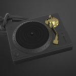 Vintage Music Lovers' Premium Keyrings Assorted Styles - Turntable