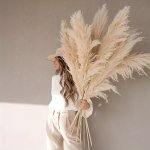 SET 10PCS Fluffy Dried Flowers Measuring Tall Pampas Grass Ideal For Decorating Bohemian Wedding Tables Sea Shipping