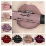 Liquid Lipstick Fashion Matte Lip Gloss Long-lasting Moisturizing Easy To Apply Festive Party Lip Color Collection In Black Red 