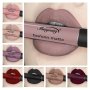 Liquid Lipstick Fashion Matte Lip Gloss Long-lasting Moisturizing Easy To Apply Festive Party Lip Color Collection In Black Red & Neutral Shades