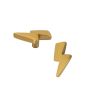 Brass Doorknob Lightning Bolt Luxury Fitting