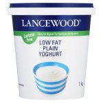 Lancewood Lactose Free Plain Yoghurt 1KG