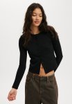 Cotton On Scarlet Pointelle Cardi - Black