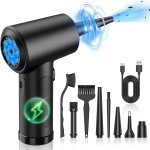 Rechargeable Cordless Air Duster 51000RPM Strong Electric Blower With LED Light & 5 Nozzles Global Cellular Gc