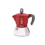 Bialetti Moka Induction Coffee Pot 6 Cups Assorted Colours - Red