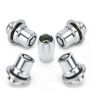 Wheel Lock Lug Nuts M12 X 1.5 Chrome Compatible With Toyota Lexus 4 +1 Key