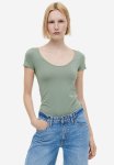 Fitted T-Shirt - Sage Green