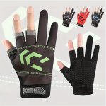 1 Pair Anti Slip Wear-resistant Gloves Breathable Fishing Gloves Outdoor Sports Gloves