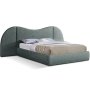 Violet Sleigh Bed Queen - Coco Grey