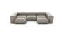 U-shape Sofa - Velvet - Stone - 314CM X 199CM