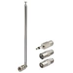 Fm Radio Telescopic Antenna Kit - F-type Male Connector 75 Unbalanced