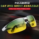 Trendy Classic Half Rim Metal Frame Night Vision Driving Fashion Glasses For Men Women Outdoor Party Vacation Travel Decors