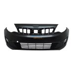 Kia Rio 4 Sedan Front Bumper + Center Grille Without Fog Light Holes 15-17