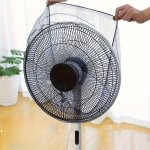 Polyester Fan Dust Cover Net - 1PC Washable Safety Fan Guard With Finger Protection No Feathers Electricity-free Suitable For Va