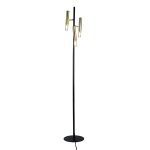 Piper Floor Light 3 Lamp - Gold And Black