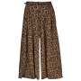 Belted Wide Leg Pants - Animal / Free