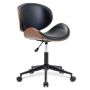 Kc Furn-mid-century Swivel Office Desk Chair Black