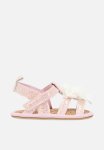 PoP Candy Metallic Floral Sandals - Pink
