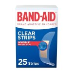 Bandaid Clear Strips 25'S
