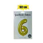 Balloon Helium Foil Gold 6 102CM F 04