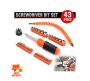 43 Piece Flexible Screwdriver Bit Socket Set