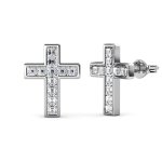 DESTINY Cross Earrings With Swarovski Crystals