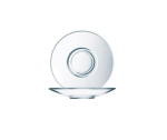 Clear Glass Saucer Arc Aroma Round Saucer 12CM Tempered Set Of 6