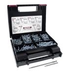Milescraft 5200 Pocket Screw Kit- 700 Pieces T20 Pocket Hole Zinc Coated Screw Kit With 6 Sizes Of Screws 3IN And 6IN T20 Torx