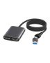 Gewokliy USB To Dual HDMI Adapter 1080P@60HZ USB To HDMI Adapters For 2 Monitors Compact And Portableonly Supports Windows 11 And Mac Os 10.15 And Sa