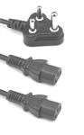 Double Output Kettle Cord PC Power Cable With Dedicated Sa Plug