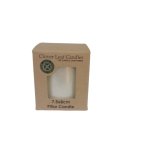 Candle Pillar Pearl White 7.5X8CM