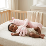 Bunny-shaped Baby Soothing Patting Pillow