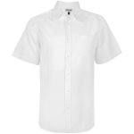 Mens Short Sleeve Oxford Shirt White