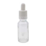 20ML Clear Glass Aromatherapy Bottle With Pipette - White 18 69