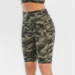 Ladies Army Camo Bike Shorts With Pocket UP53 - XL