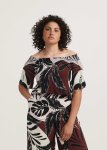 Abstract Palm Off Shoulder
