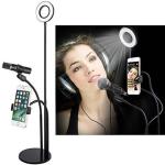 3-IN-1 Live Streaming Video Selfie Stand With Dimming Light